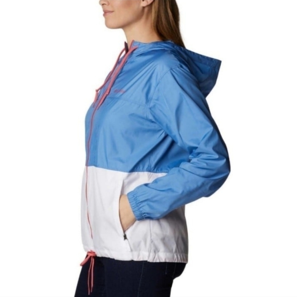 Columbia Women's Flash Forward Blue Windbreaker Size XL - Picture 2 of 10